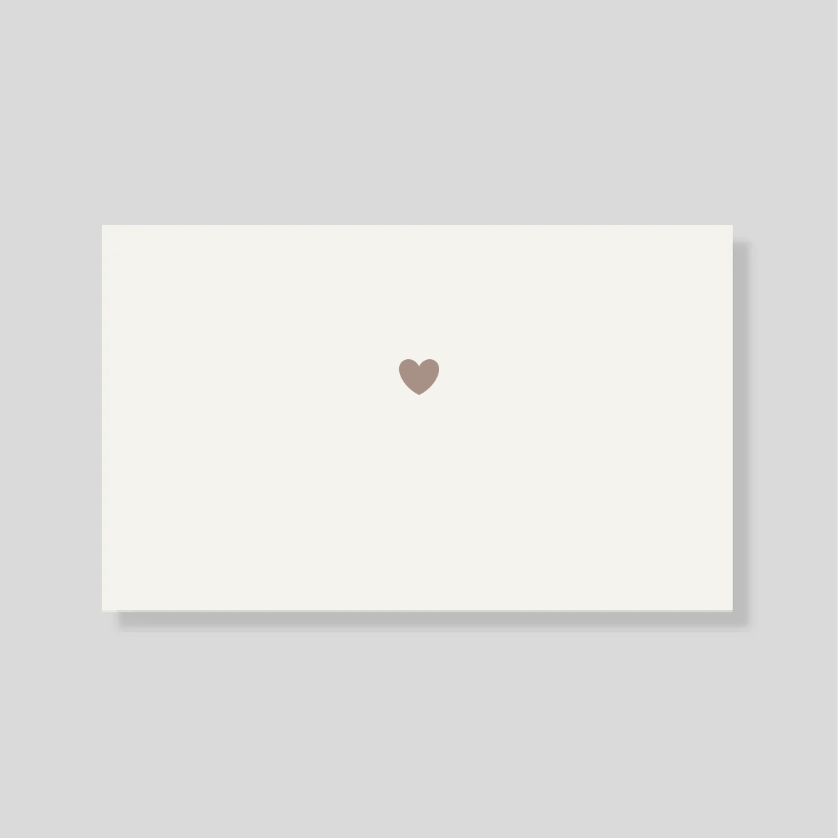 Tarjeta Personal love con sobre