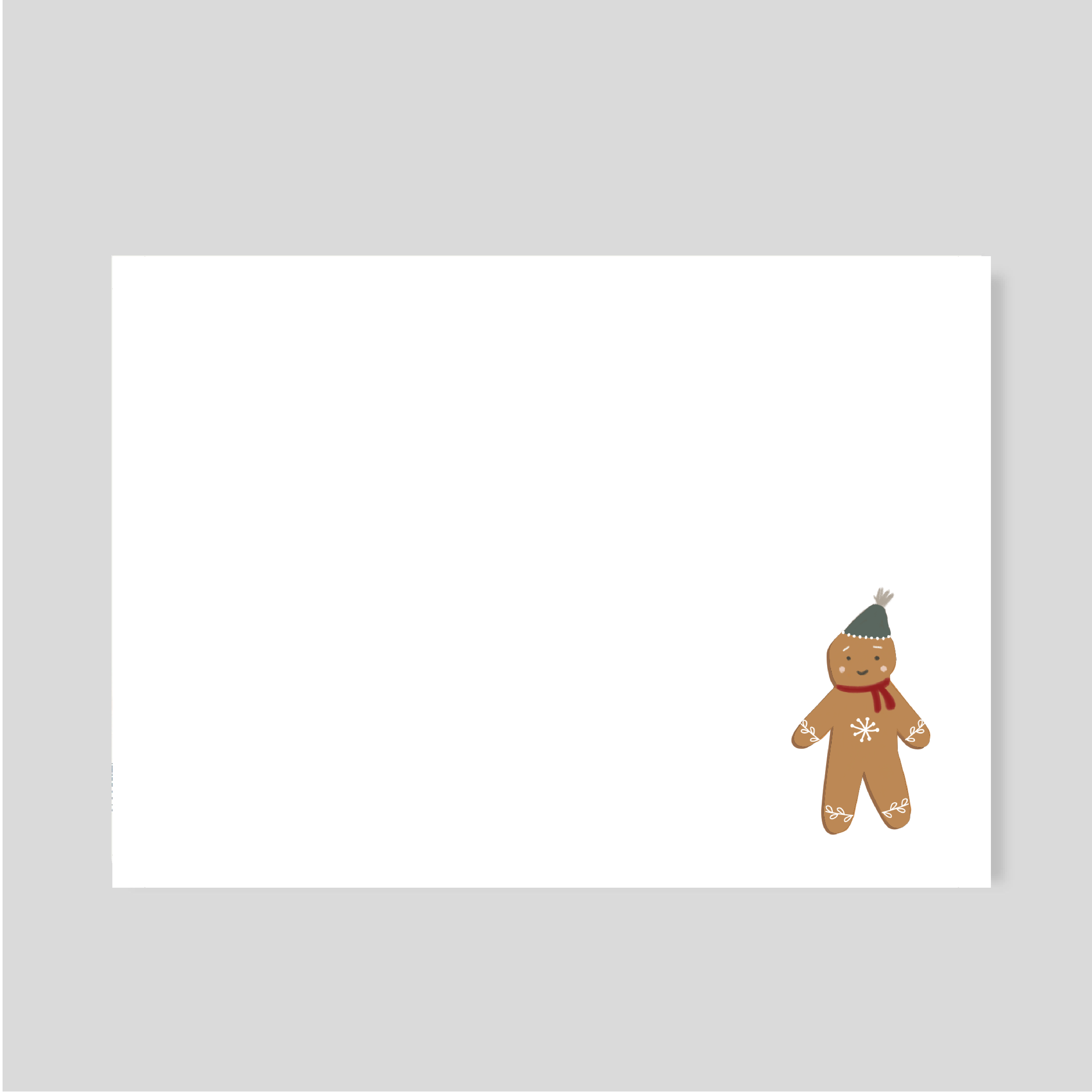 Tarjetón en caja-Gingerbread (Listas para llevar)