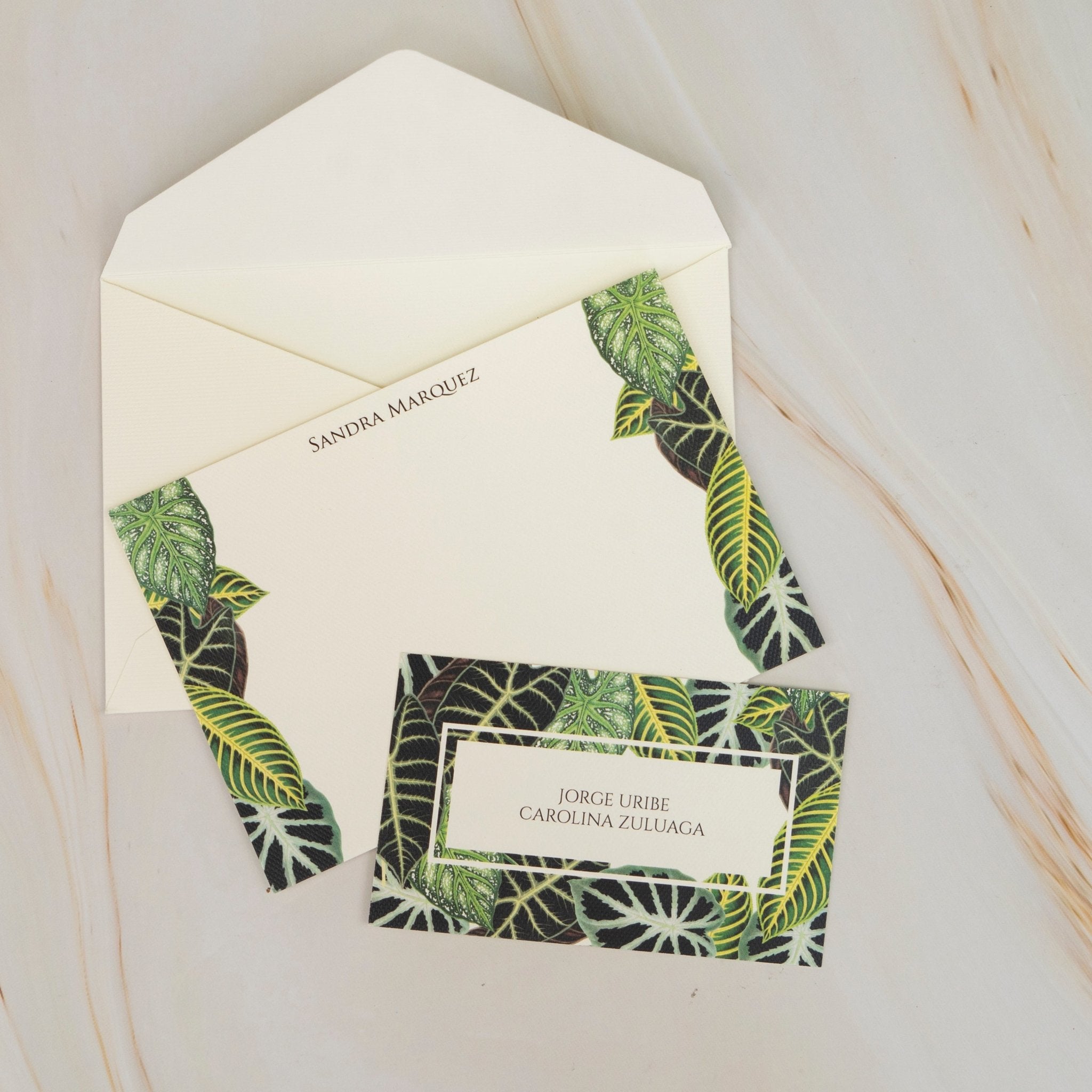 Caja Mediana Doble Verde - Escribana