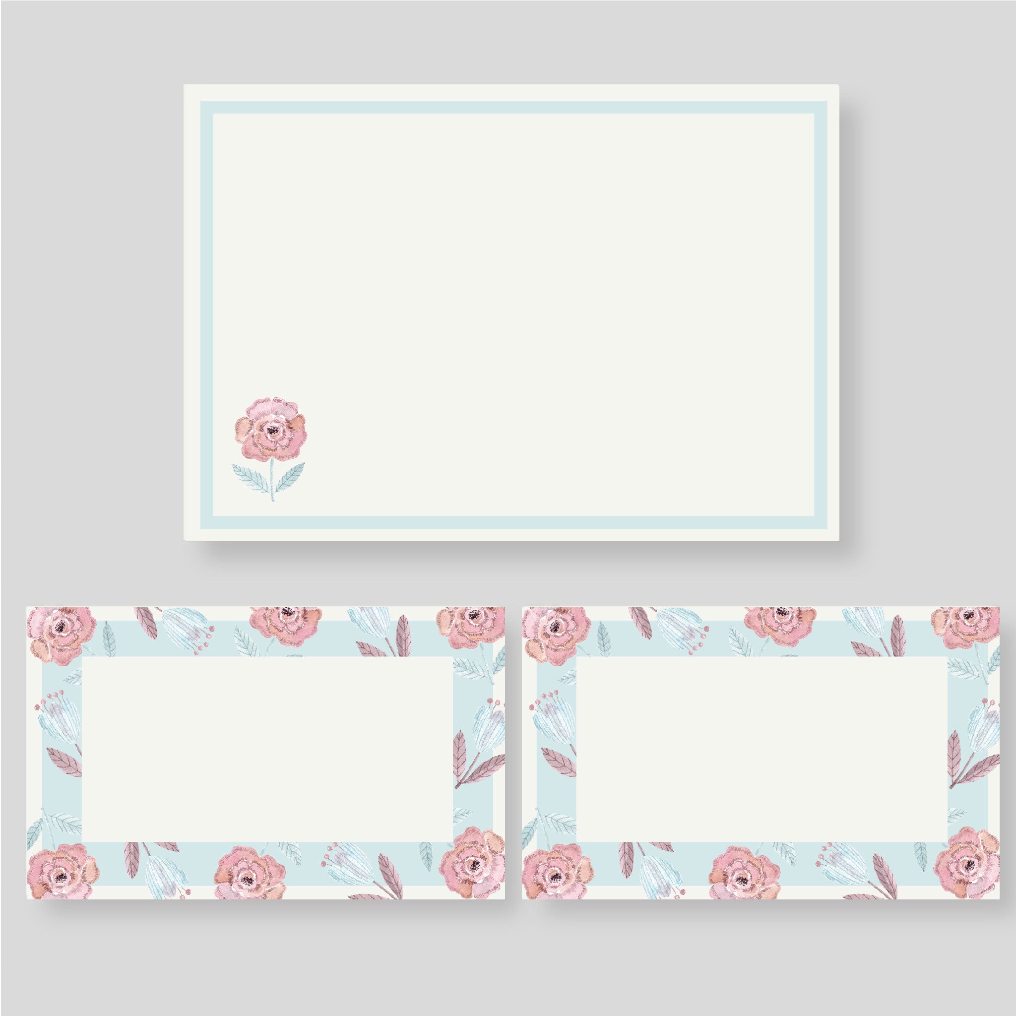 Caja Mediana Flores - Escribana