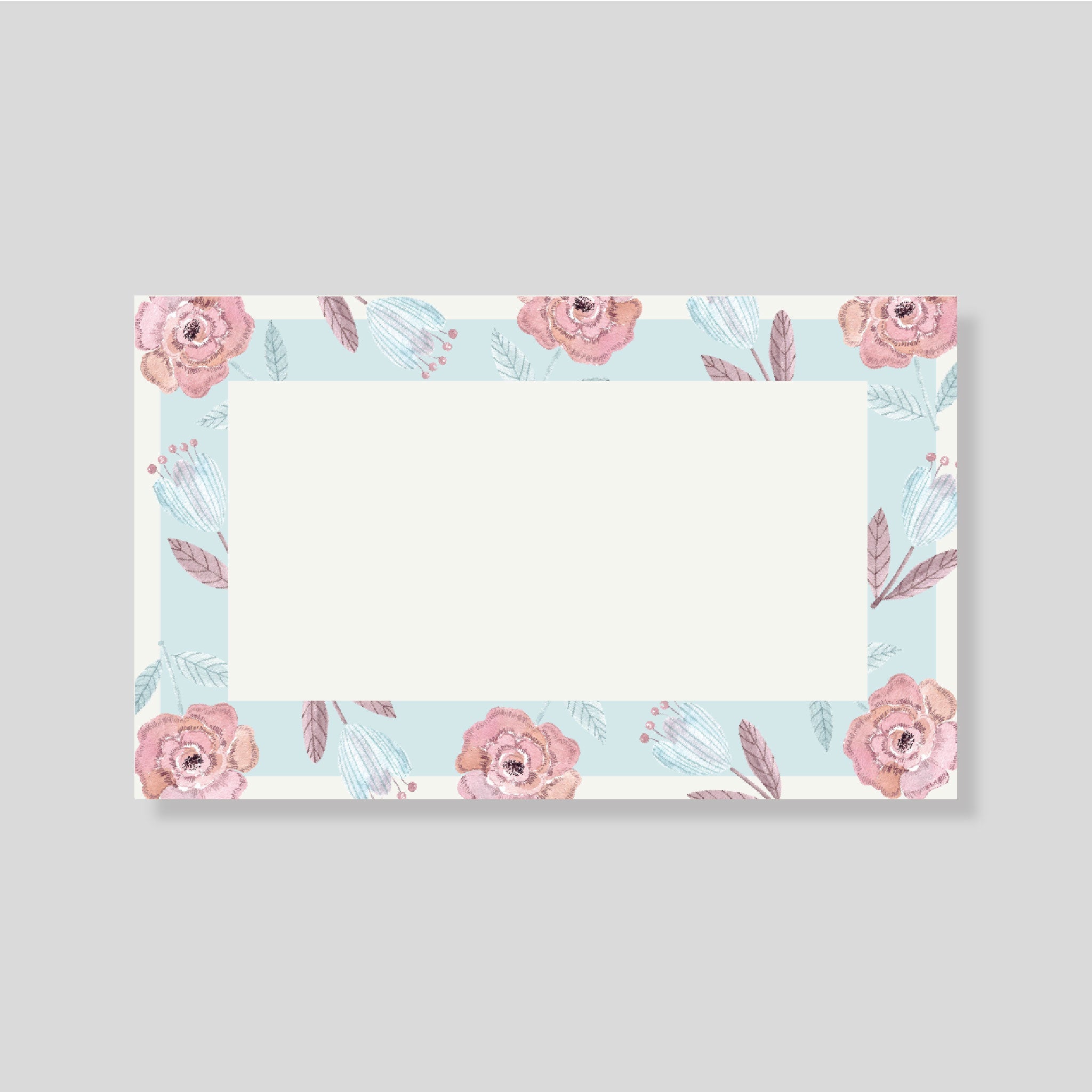 Tarjeta Personal Flores - Escribana