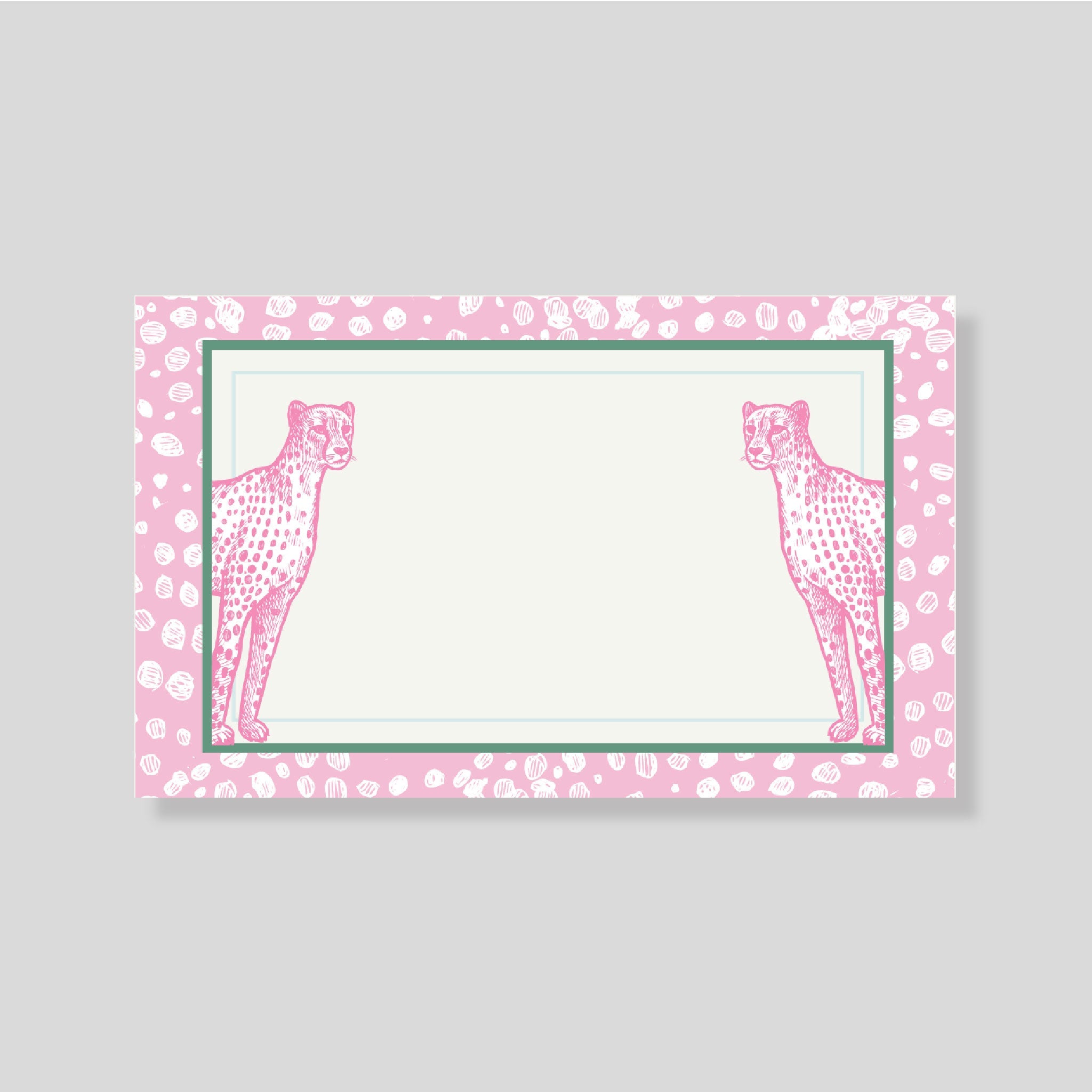 Tarjeta Personal Leoparda - Escribana