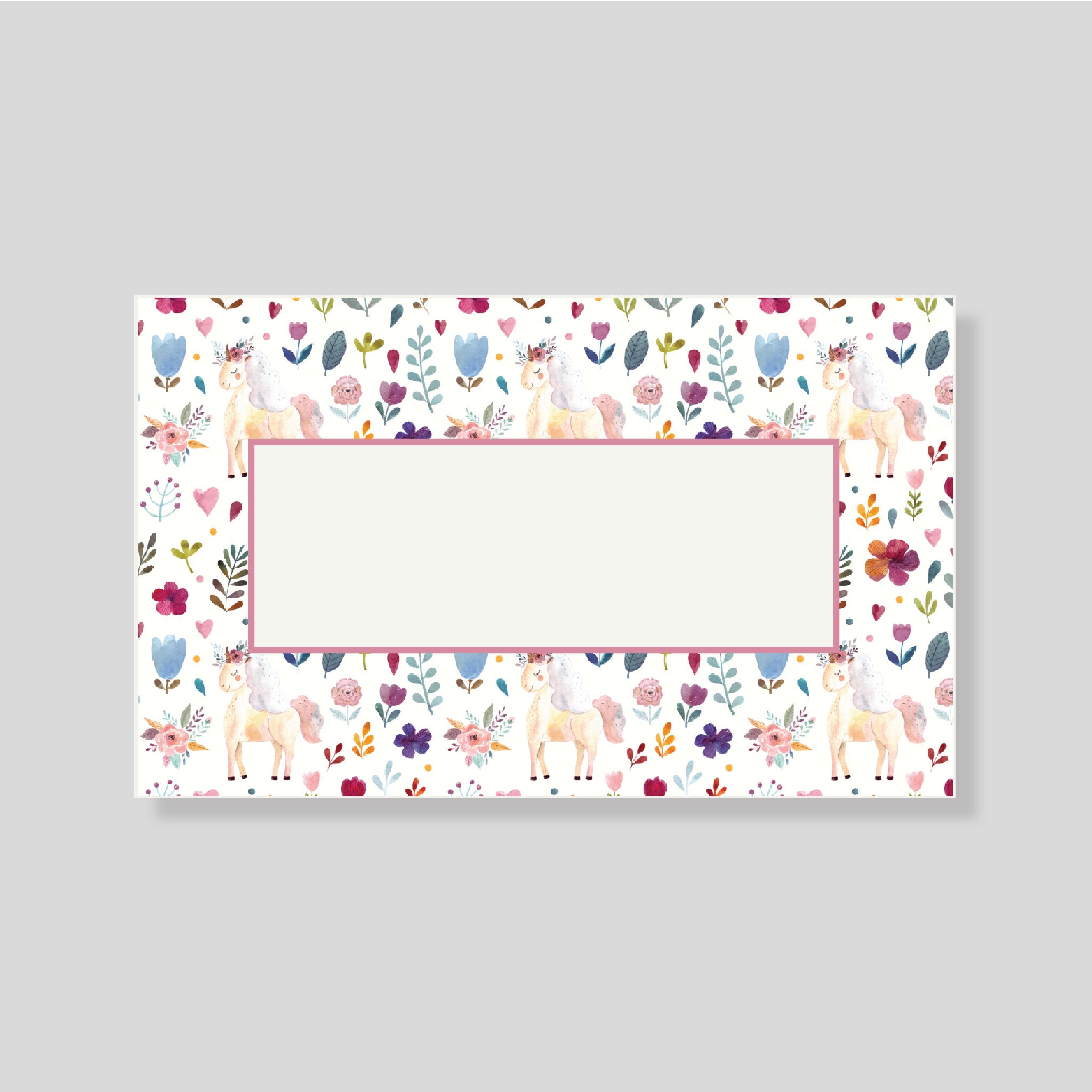 Tarjeta Personal Unicornio - Escribana