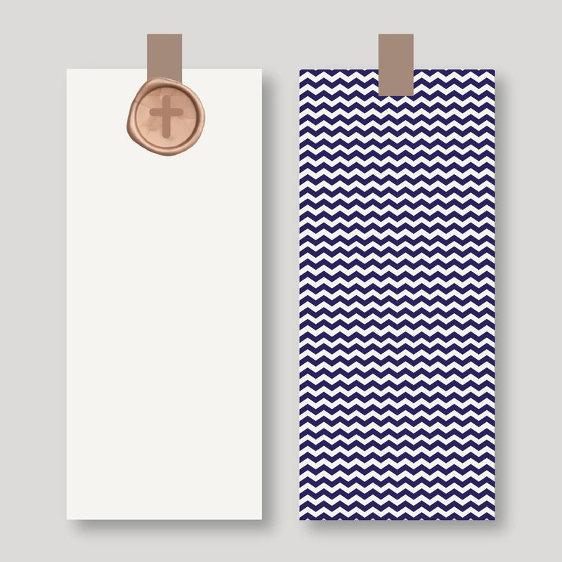 Registros / Folios Chevron Azul con Lacre