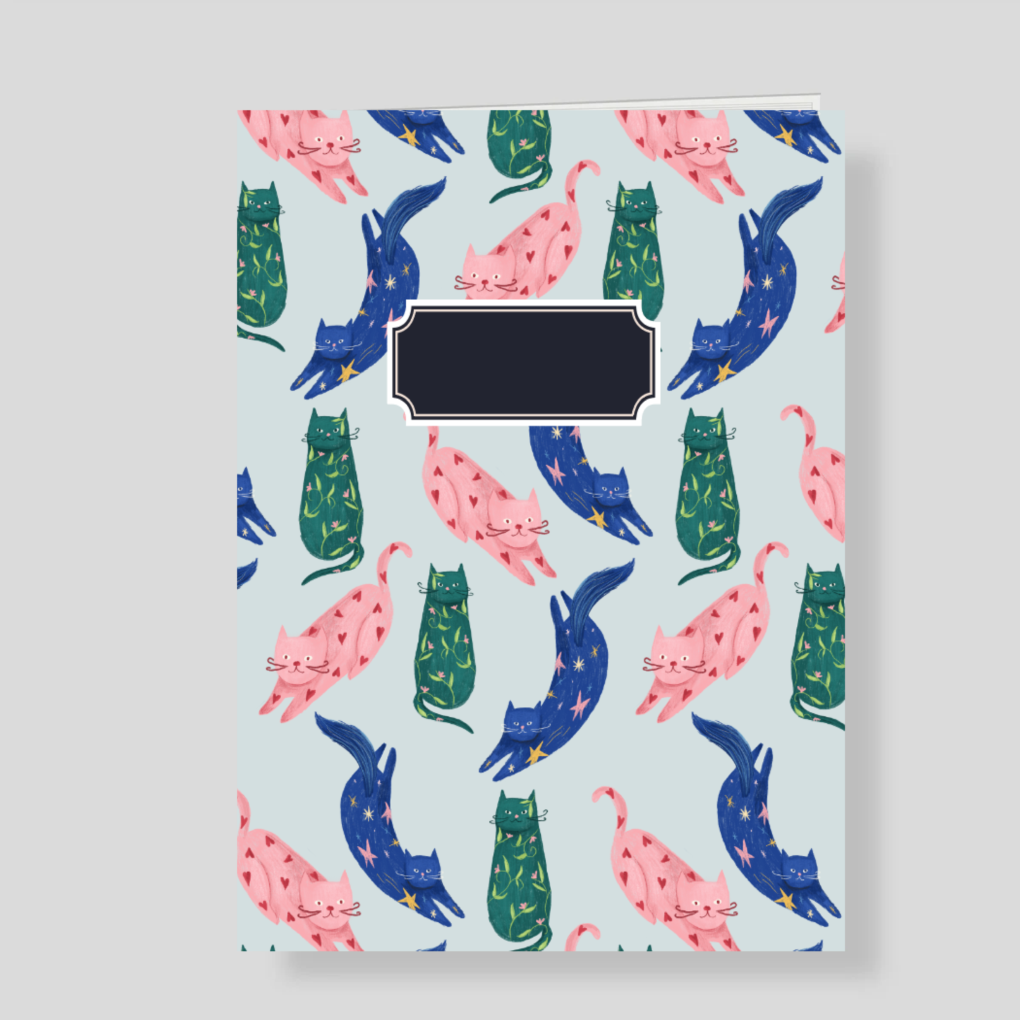 Cuaderno Gatos: (POR LA NATURALEZA DEL PRODUCTO SE TOMAN 2 DÍAS HÁBILES ADICIONALES A NUESTRA PROMESA DE ENTREGA DE PAPELERÍA PERSONALIZADA)