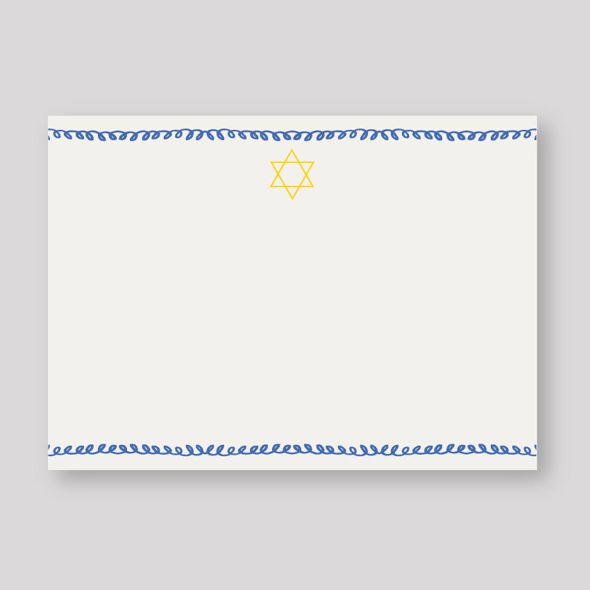 Tarjetón XL Hanukkah Doodles