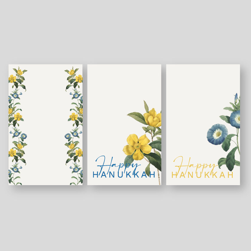 Tarjetas De / Para Hanukkah Flores