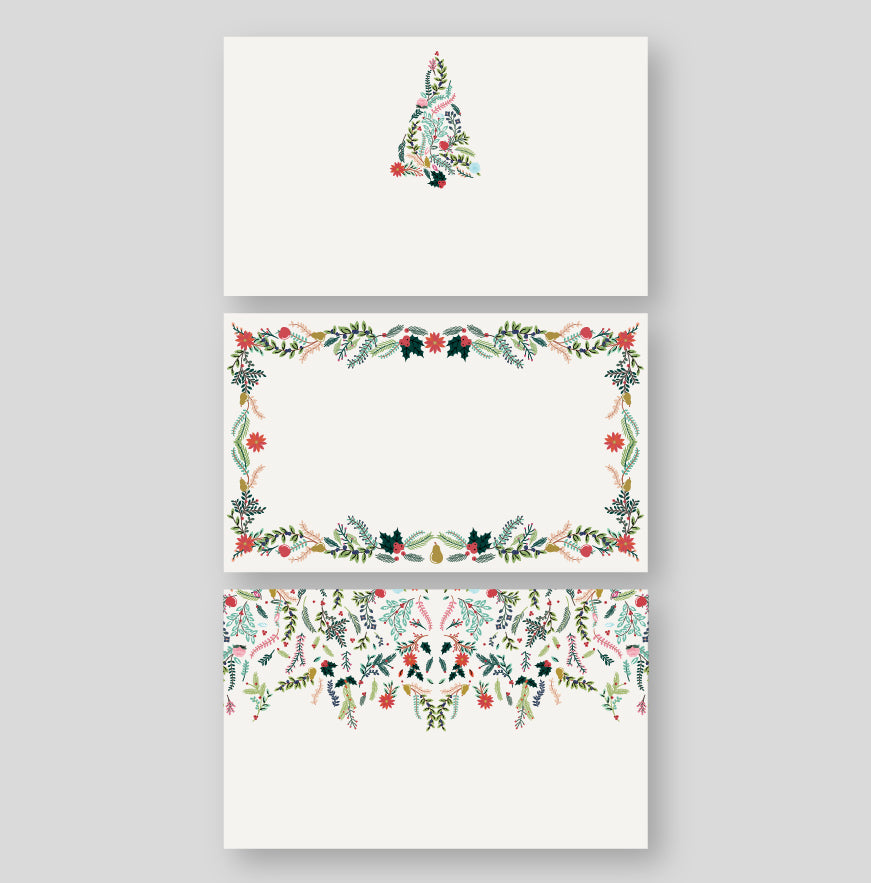 Tarjetas De / Para Navidad Jardín