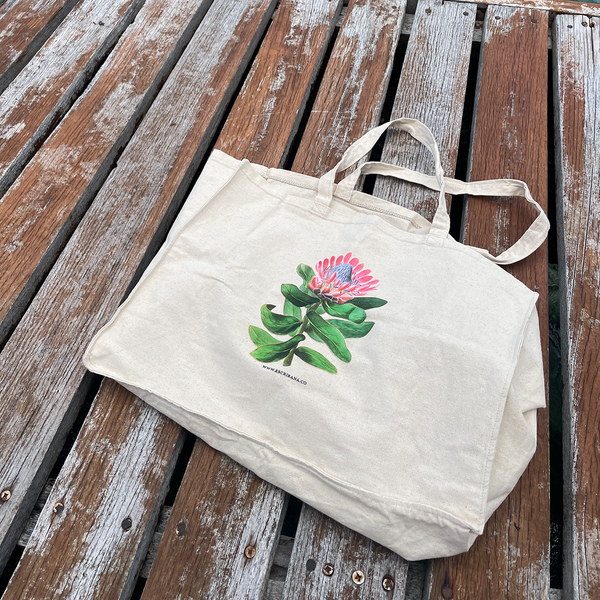 Tote Bag de Lona con Diseño Protea