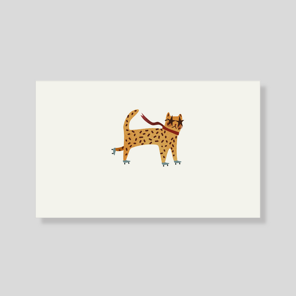 Tarjeta Personal Fiesta - Leopardo