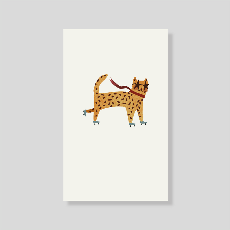 Tarjeta Personal Fiesta - Leopardo