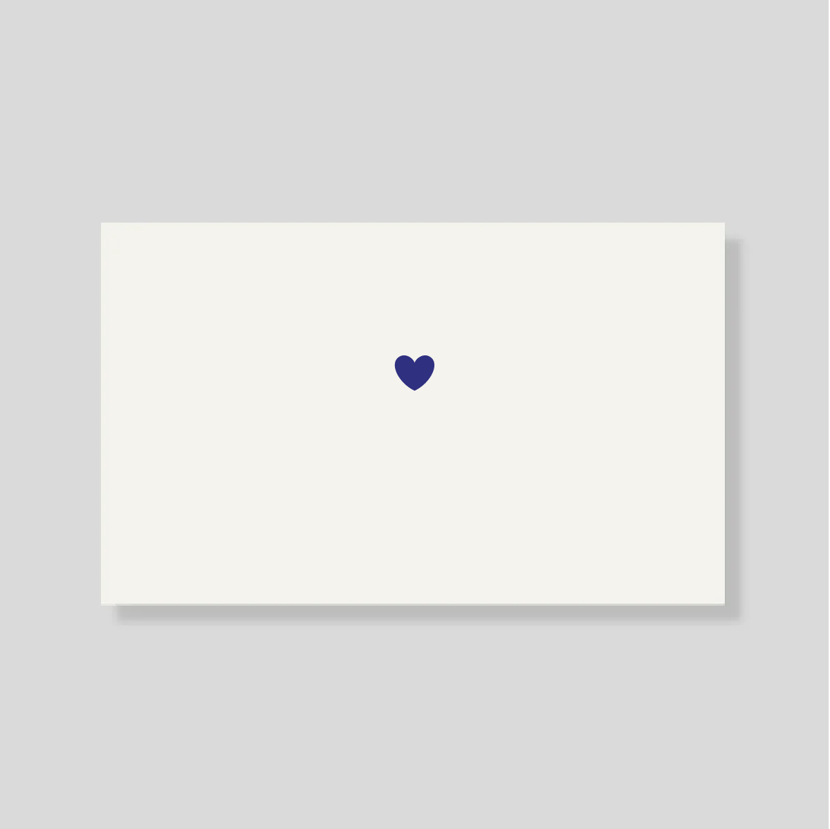Tarjeta Personal love con sobre