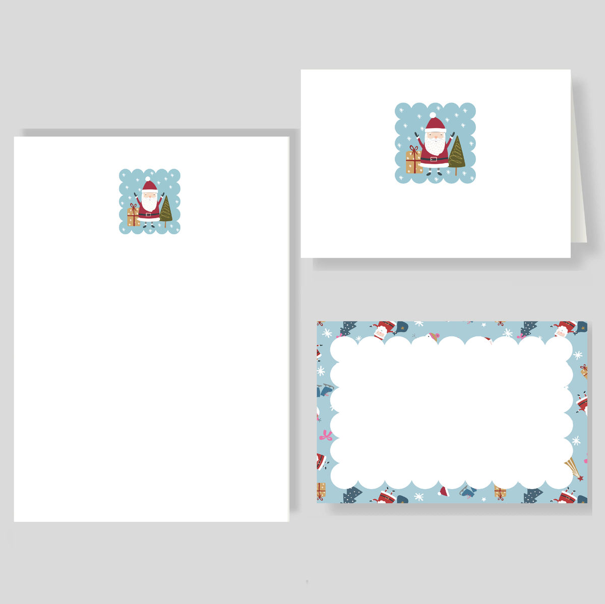 Pack Grande de Tarjetas Navidad Santa