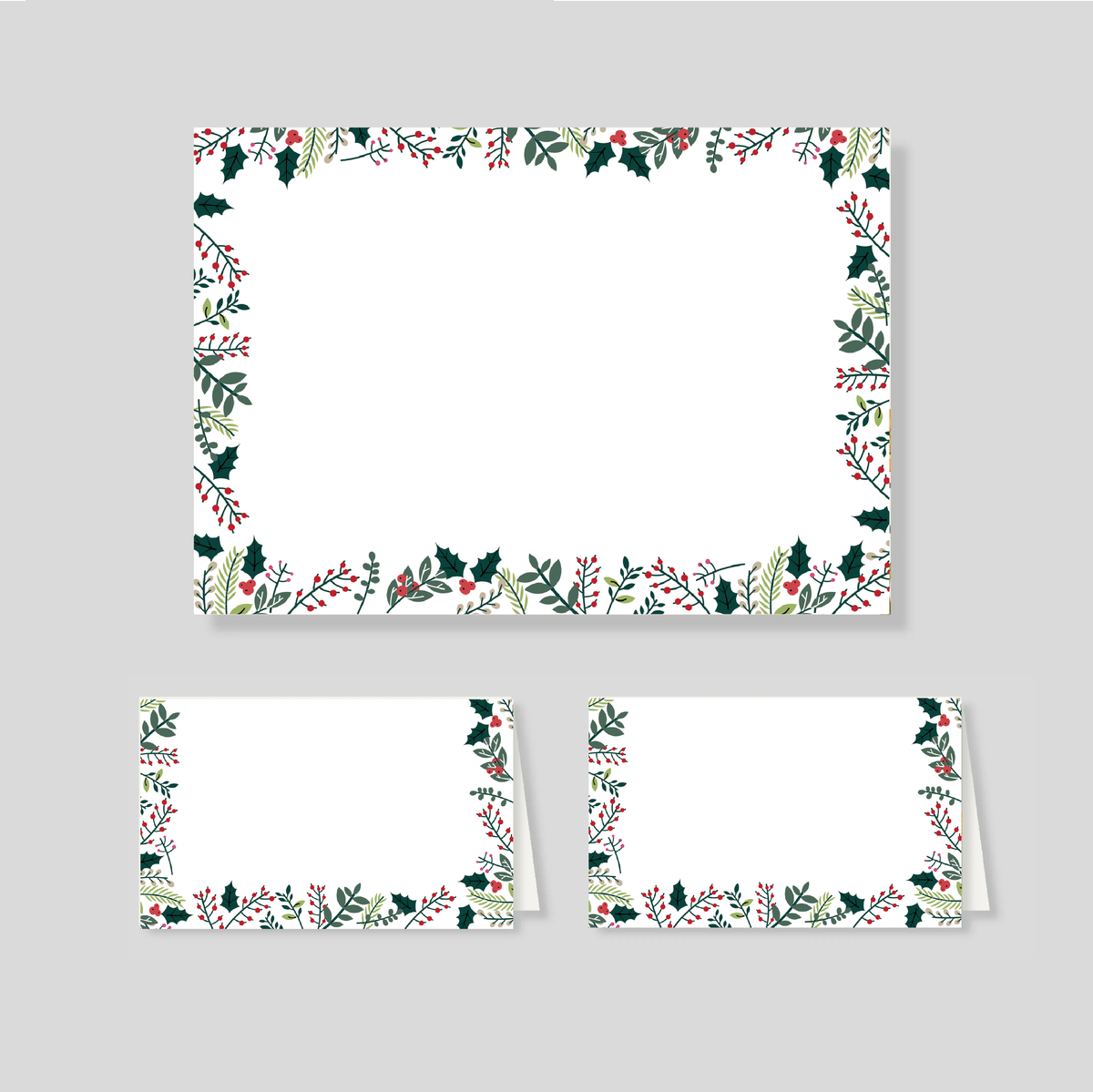 Pack Tarjetones + Notas Dobles Navidad Corona