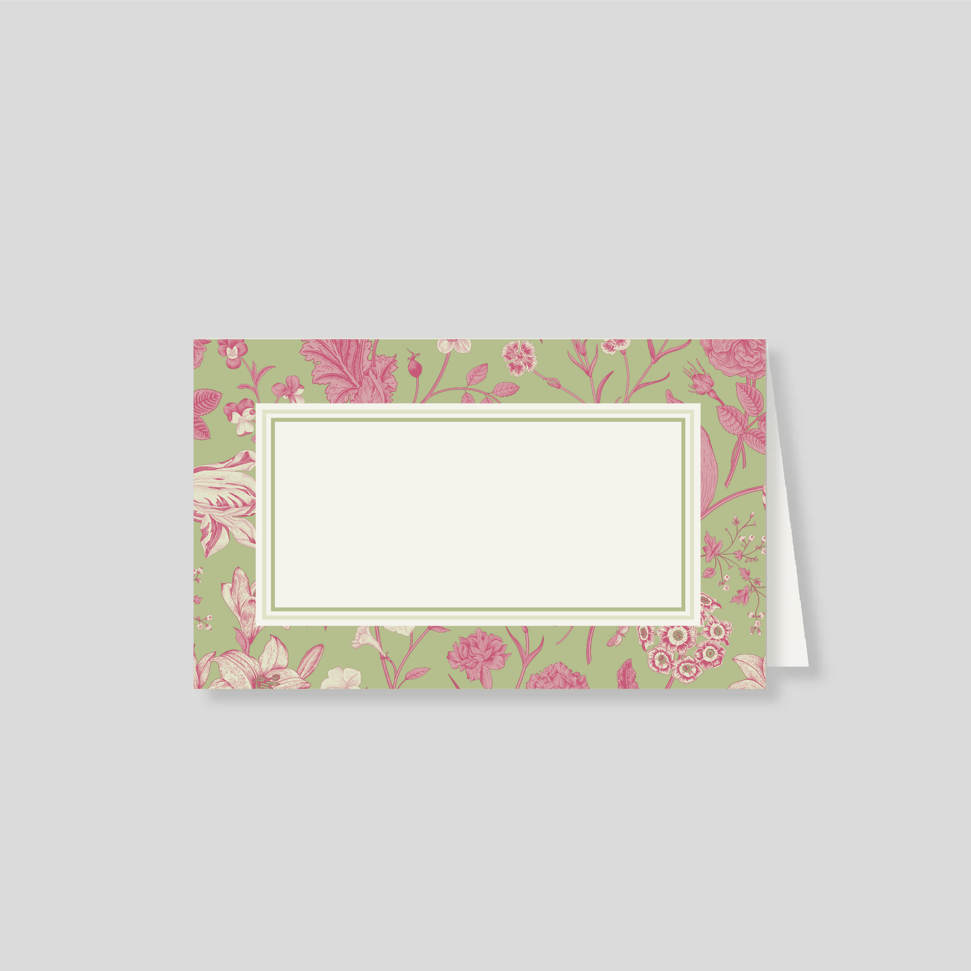 Notas dobles con sobre Florario Verde