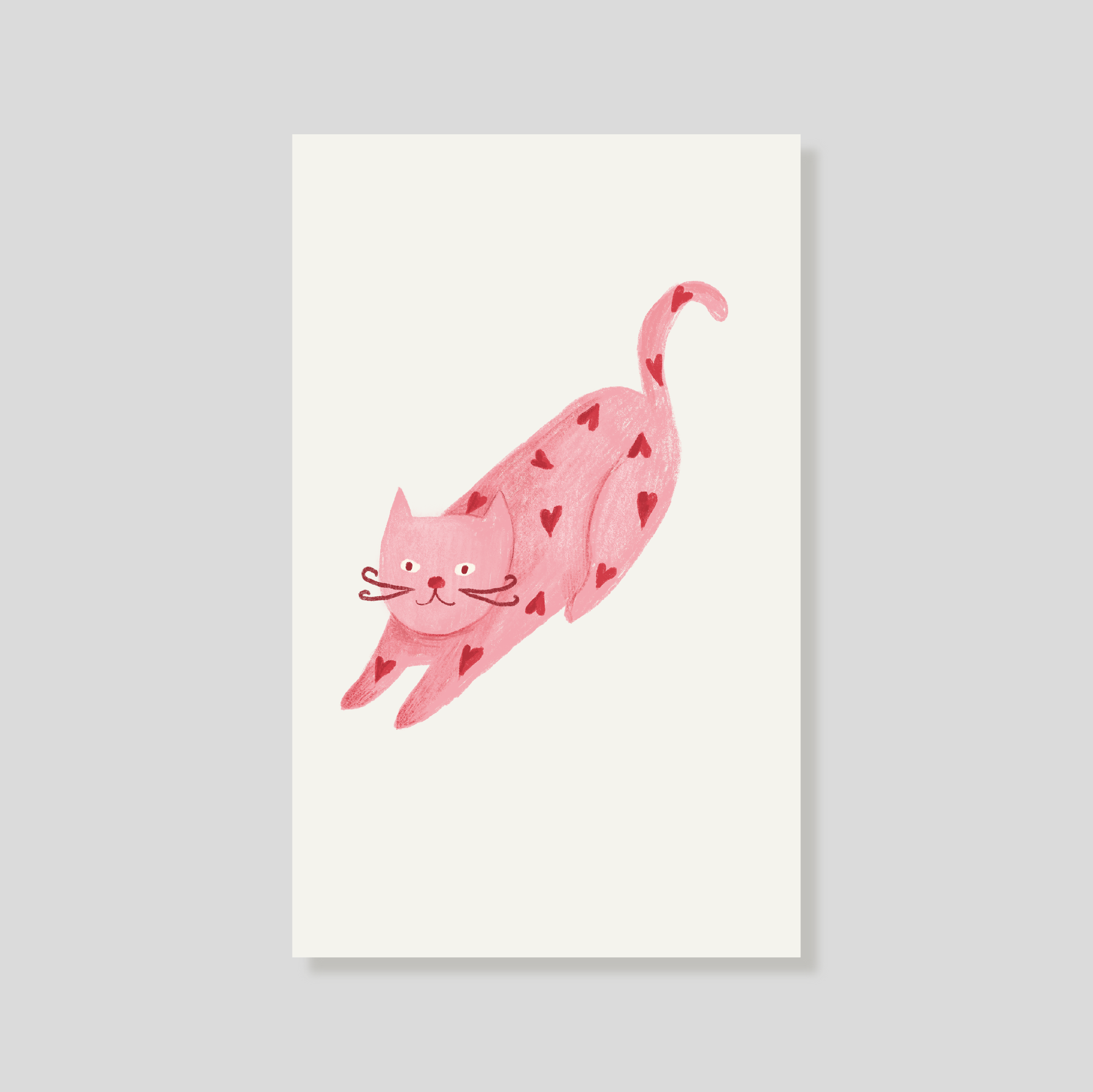 Tarjeta Personal  - Gato Rosa