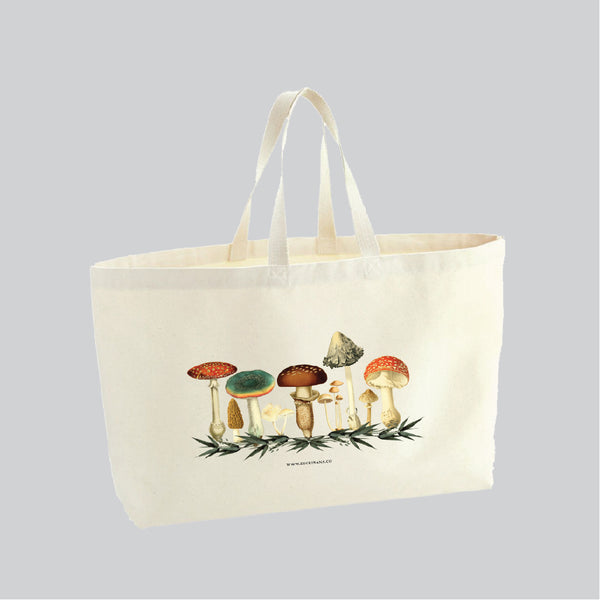 Tote Bag de Lona con Diseño Mush