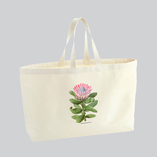 Tote Bag de Lona con Diseño Protea