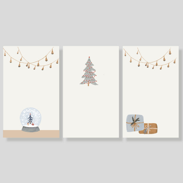 Tarjetas Kraft X-MAS - Escribana